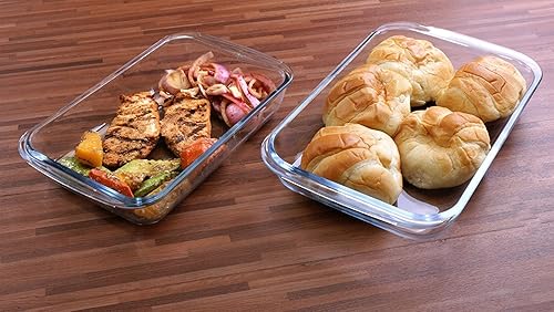 Utopia Kitchen Borosilicate Glass Oblong Baking Dishes 2-Pack