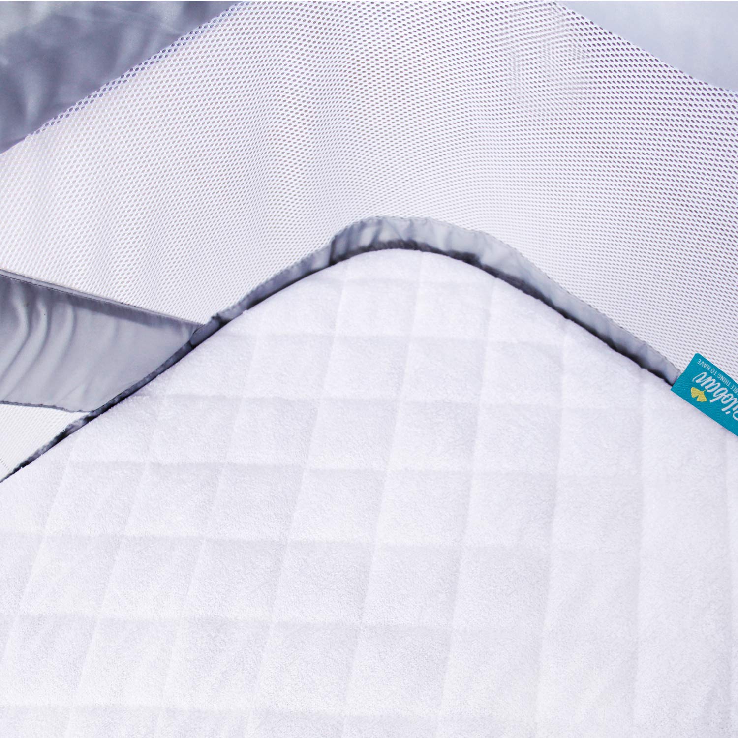 Waterproof Bassinet Mattress Pad Cover Fit for Fodoss, BIERUM, Bellababy and MiClassic Bassinet, 2 Pack, Ultra Soft Viscose Made from Bamboo Terry Surface, Breathable and Easy Care