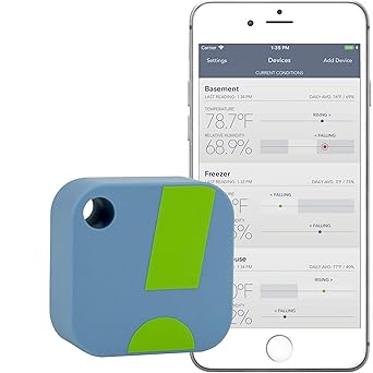 Amazon センサープッシュワイヤレス温度計 湿度計 Iphone Android用 湿度と温度スマートセンサー アラート付 産業 研究開発用品 産業 研究開発用品 通販