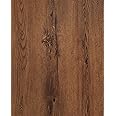 Feisoon 17.7"x118" Dark Brown Wood Wallpaper Peel and Stick Wood Contact Paper Removable Wallpaper Self Adhesive Wallpaper Vintage Wood Grain Wallpaper for Room Home Furniture Renovation and Decor
