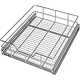Pull Out Cabinet Organizer 14" W X 22" D, Slide Out Drawers For Kitchen Organizers and Storage, Pull Out Drawers For Cabinets Capacity Heavy Duty Caddy, Cabinet Shelves Chrome-Plated, Bathroom Pantry