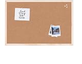 Bi-Office Cork Board 90x60 cm Pine Frame Brown