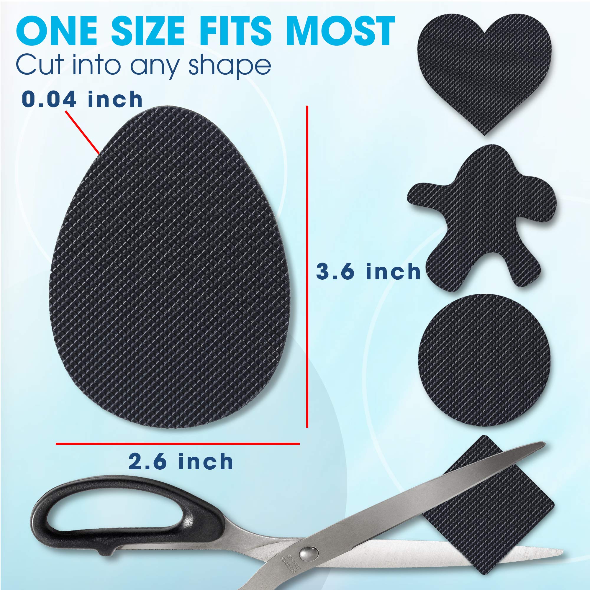 Upgraded 6Pairs Adhesive AntiSlip Stick Pad for Shoes, SelfAdhesive
