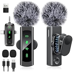 3 in 1 Wireless Lavalier Microphone for