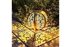 Neemor Solar Hanging Lanterns Outdoor Waterproof Solar Lantern Solar Power Lanterns Decorative Solar Garden Lantern for Patio, Lawn, Porch, Backyard