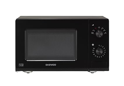 Black Daewoo Manual Microwave Oven 20 Litre Black