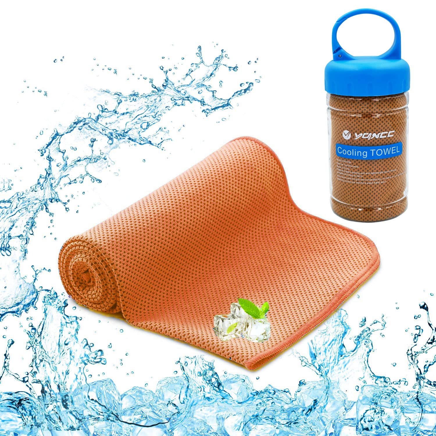 YQXCC Cooling Towels | 120x30 cm | Cool Cold for Neck | Microfiber Soft Breathable Chilly | for Yoga, Golf, Gym, Camping, Running, Workout & More Activities