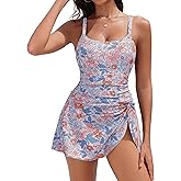 Blooming Jelly Womens One Piece Swimsuit with Swim Skirt Modest Swim Suits 2026 Slimming Bathing Suits