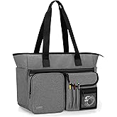 Trunab Teacher Tote Bag Work Bag with Multiple Pocket and Padded Compartment for up to 15.6”Laptop