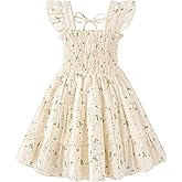 HONGTEYA Toddler Baby Girl Dress Ruffle Sleeveless Princess Dresses, Summer Dress Beach Sundress