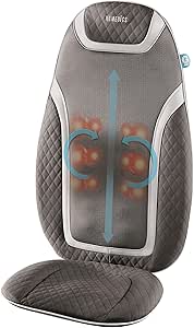 HoMedics Massage Cushion with Heat - Gentle Touch Portable, Adjustable Gel Massager
