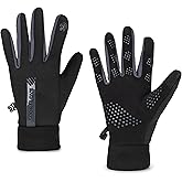 KorhLeoh Winter Warm Gloves for Women Polar-Fleece Touchscreen Stretch Gloves for Driving Running