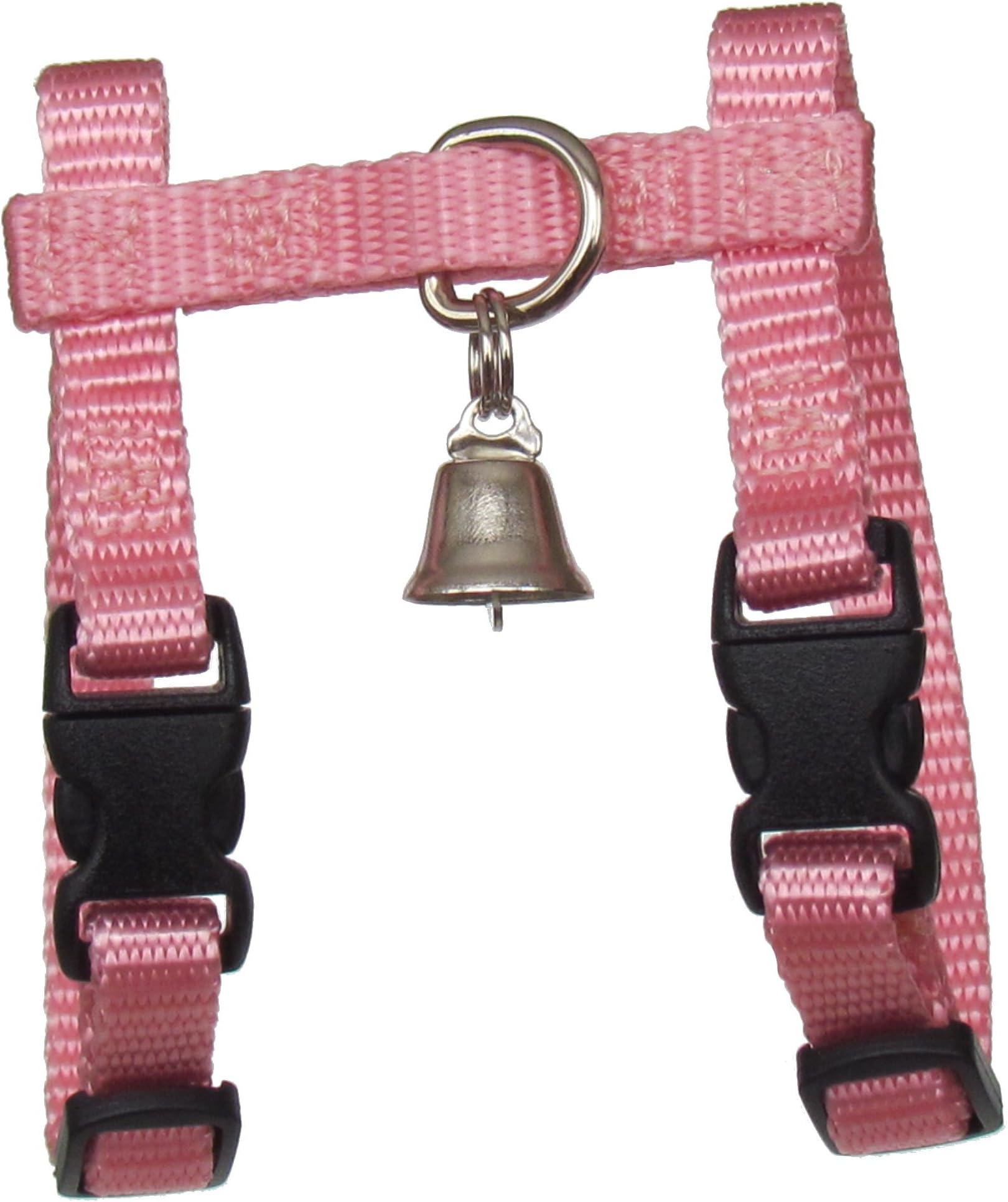 Sandia Pet Products 3/8" Petite (for A Small Female Or Young Ferret) Light Pink Ferret Harness with Bell - Adjustable