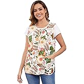 Nanxson Cobbler Apron for Women with 2 Patch Pockets Cotton Printed Vintage Apron with Buttons for Work Chef Kitchen Home