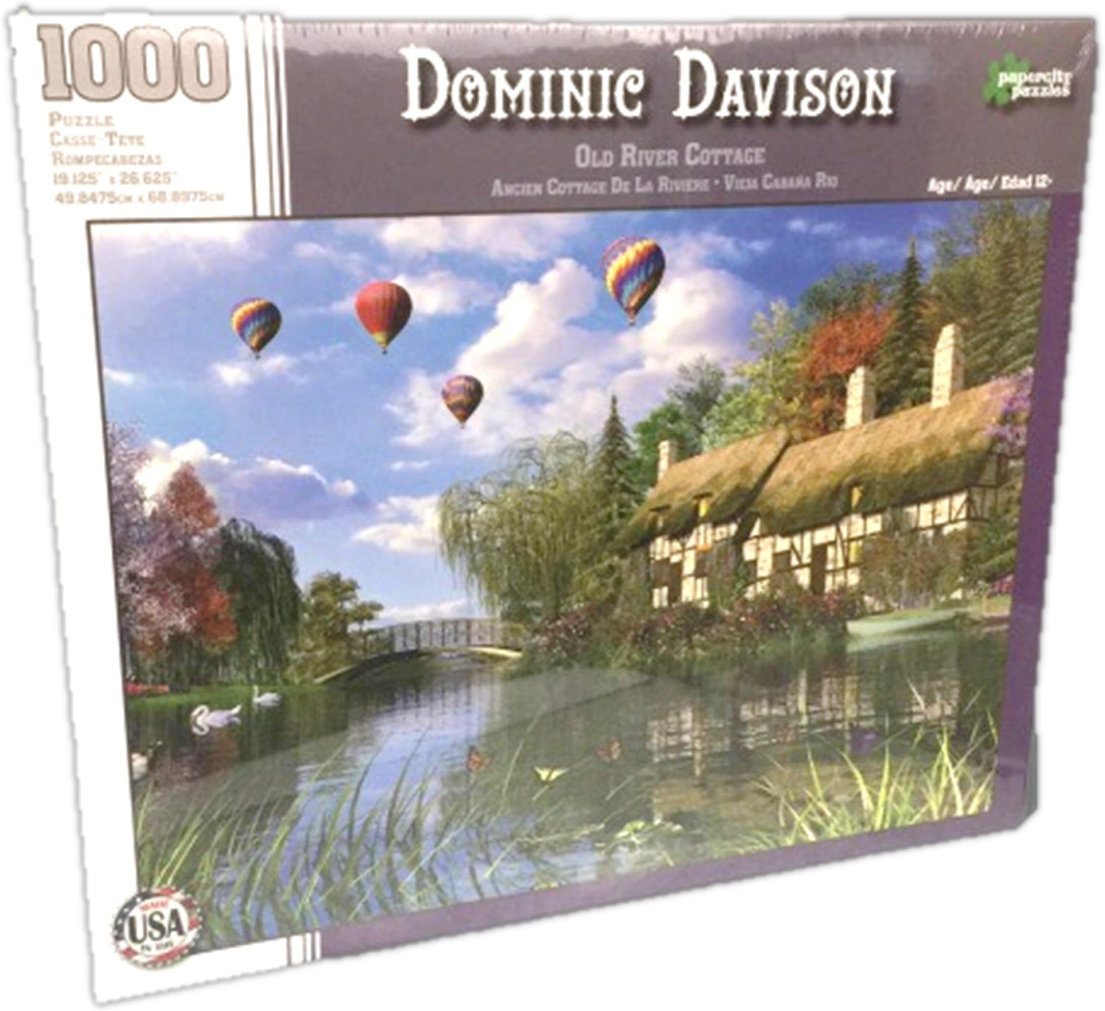 Dominic Davison 1000 Piece Puzzle - Old River Cottage