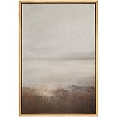 SIGNFORD Framed Canvas Print Wall Art Muted Horizon Abstract Earth Tones Illustrations Modern Art Decorative Relax/Calm for L