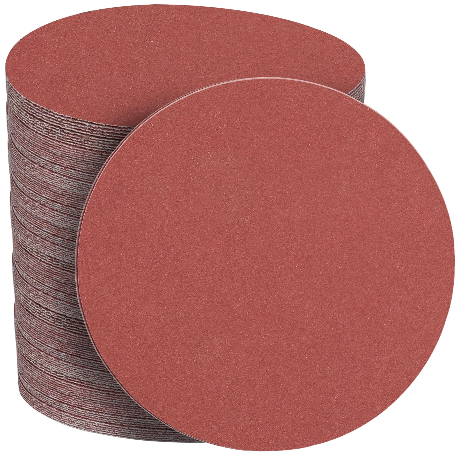 STEBRUAM 50pcs 150mm Sanding Discs,800 Grit No Holes Hook and Loop Backing Pads for 6 inch Random Orbital Sander Pads All Oscillating Tools