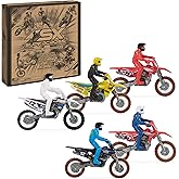 Supercross Authentic Die-Cast Motorcycles &amp; Riders, 5-Pack | Includes 5 Bikes with Attached Pro Riders Like Ken Roczen, Metal Die-Cast Motors &amp; Forks, Pretend Play Gifts for Kids Ages 3+