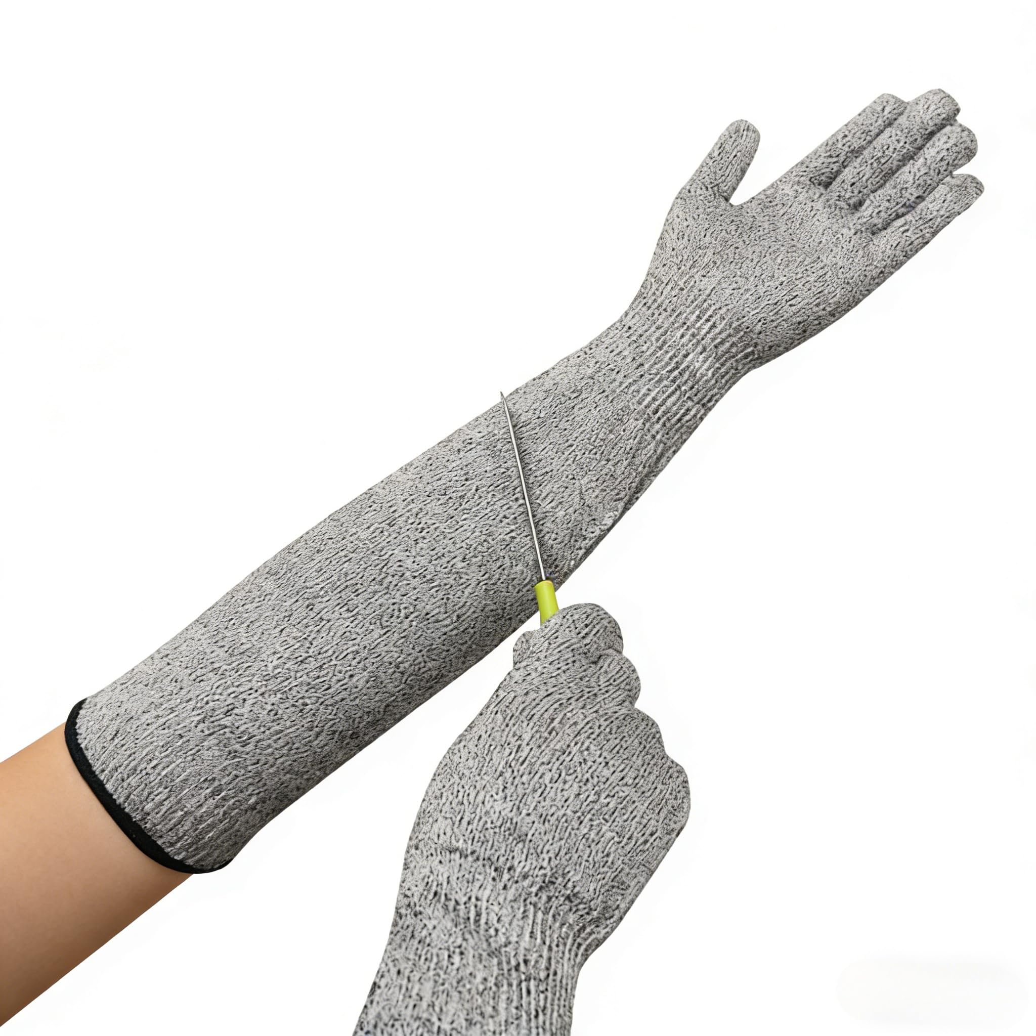 LSYZHX Guard Gloves Gardening, Level 5 Cut Resistant Gloves With Long Arm Sleeves, Long Gardening Gloves for Work Kitchen Heavy Duty (50cm)