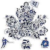 50 PCS Hockey Stickers Toronto Maple Leafs, Hockey Helmet Stickers Hockey Helmet Decals, Sticker Gifts, Waterproof Vinyl Stic