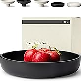KIVY Concrete Fruit Bowl for Kitchen Counter - Large Decorative Bowl for Home Decor - Modern Key Bowl for Entryway Table - Co