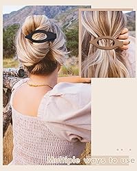 French Flat Hair Clips for Women - 6Pcs Flat Hair