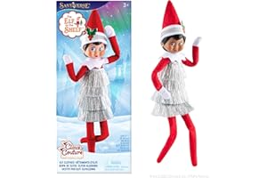 The Elf on the Shelf Claus Couture Collection Tiny Tinsel Dress - Dazzling Vintage Elf Dress - Scout Elf Not Included