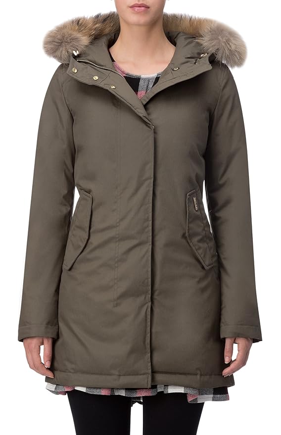 Woolrich Damen Parka Mantel grün militärgrün S Amazon.de Bekleidung