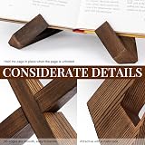 PUERSI Wooden Recipe Book Stand Farmhouse Kitchen Display Holder view 5
