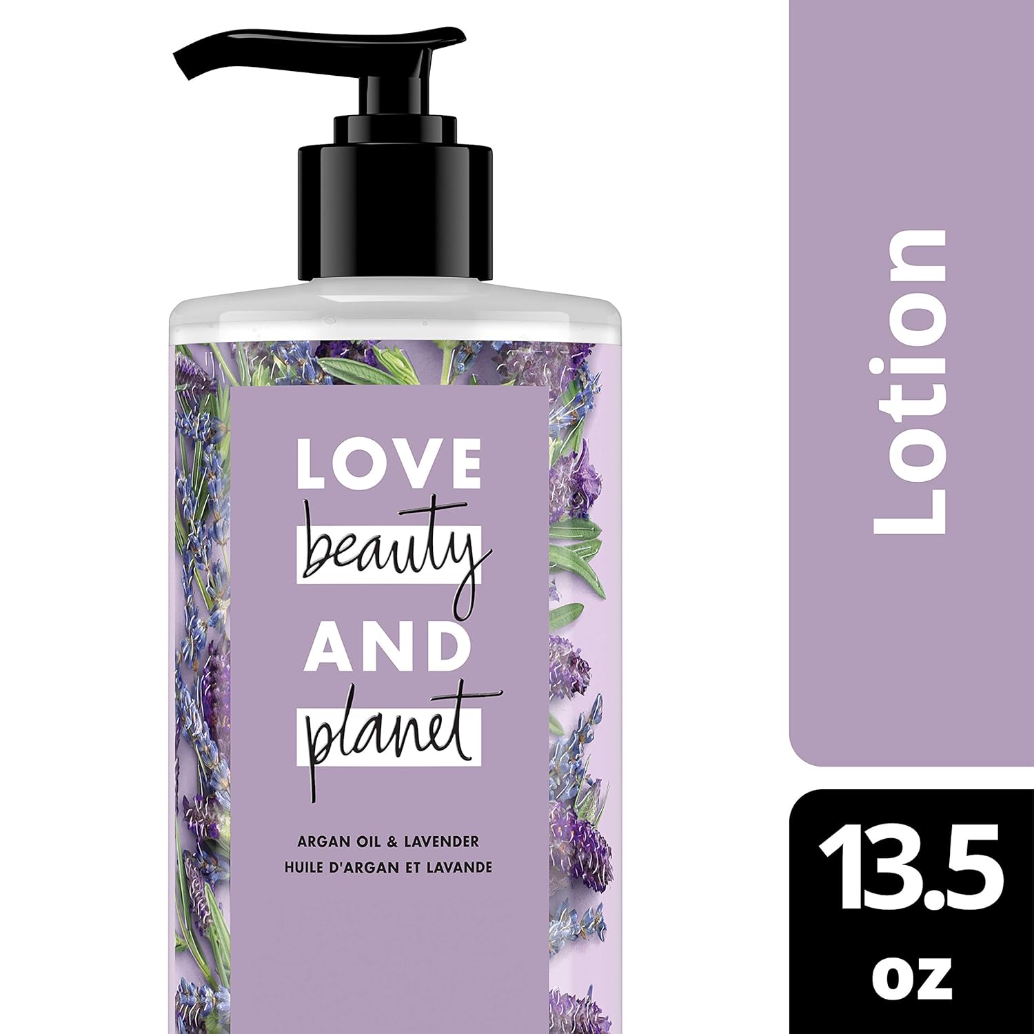 Love Beauty & Planet Body Lotion Argan Oil and Lavender 13.5 oz : Beauty