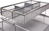 EXERZ Paper Sorters 2pcs with Accessory Tray Desk Organiser Mesh Metal 2 Layer view 4