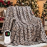 Homemate Heated Blanket Electric Full Size - 72“x84“ Heating Blanket with 10 Fast Heat Levels 8 Hours Auto Off Ultra Soft Cozy Flannel Over-Heated Protection ETL Certification Keep Warming in Home