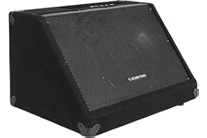 Sound Town Powered DJ PA Stage Monitor Speaker 10” 300W with Compression Driver for Live Sound, Bar, Church (METIS-10MPW)