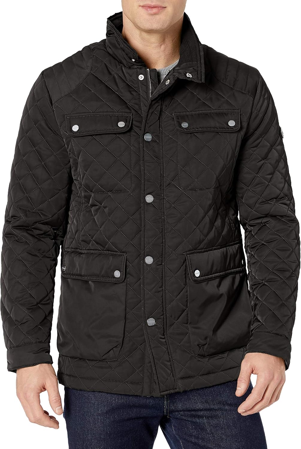 BERNARDO Men's Jon Water Resistant Quilted Field Jacket
