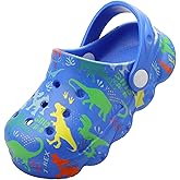OWIF Toddler Clogs Boys Girls Kids Dinosaur Garden Shoes Slip on Sandals Slides Water Summer Shoes for Outdoor Beach Pool
