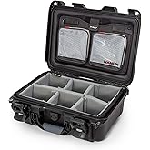 Nanuk R 915 Eco-Friendly Waterproof Hard Case with Lid Organizer and Dividers, Black