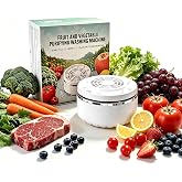 Fruit and Vegetable Cleaner Machine with Advanced Ion Purification | Deeply Removes Wax, Impurities &amp; Surface Residues from Fruits, Meat, Veggies - Ideal for Home Kitchen, RV, Camping &amp; Travel.