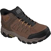 Skechers Men's After Burn M. Fit 2.0 Brimrock | Work, Slip-ins, Steel Toe, Electrical Hazard, Slip Resistant, Air-Cooled Memory Foam