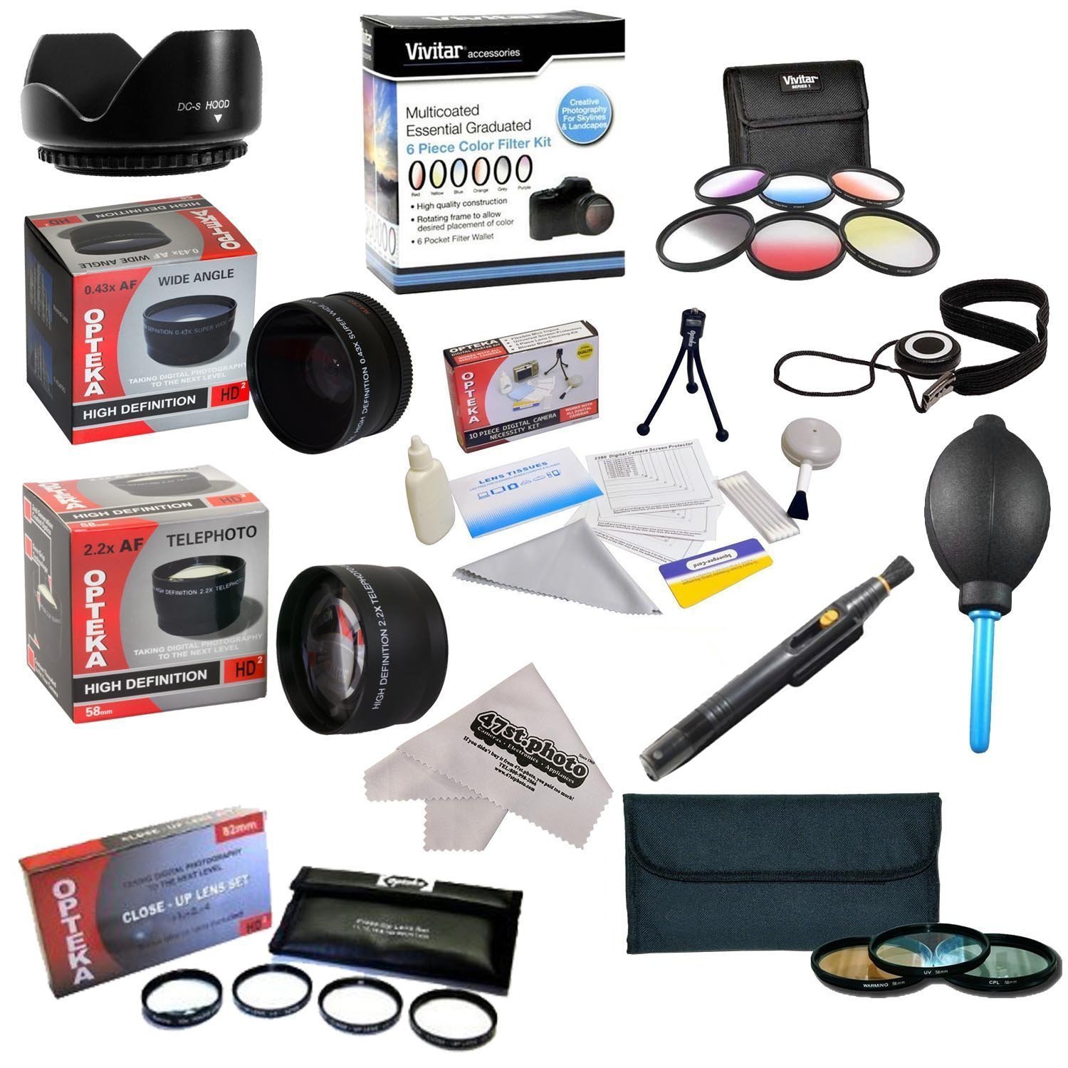 25 piezas avanzada paquete para la lente de Olympus E-620, E-610 ...