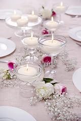 Bolsius White Floating Candle 20 Pack - 4.5 Hour Burn - Vegan Wax view 5