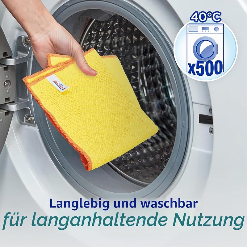 Mikrofaser Collection Reinigungstuch | Bunte Mikrofasertücher für viele Einsatzgebiete | 8 Stück