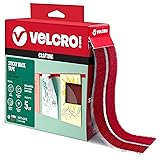 VELCRO Brand Colors | Red Sticky Back Tape | 10ft