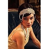 BABEYOND 1920s Flapper Headpiece Roaring 20s Headband Great Gatsby Headband for Women Vintage Hair Accessory