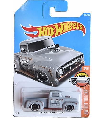 Amazon.com: Hot Wheels '56 Ford F-100, Metro 8/10 [red