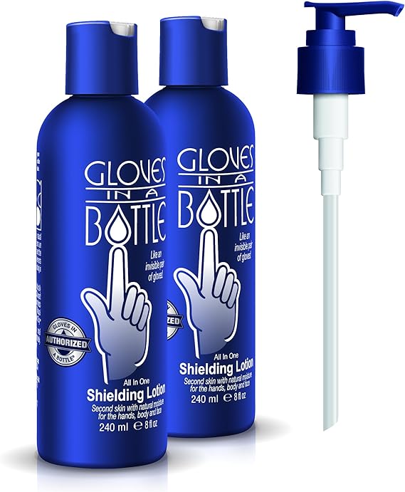 Gloves In A Bottle Shielding Lotion Great for Dry Itchy Skin! Grease