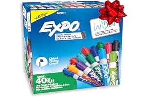 EXPO Dry Erase Markers, Low Odor Ink, Assorted Fashion Colors, Chisel Tip, 40 Count - Whiteboard, Essential Supplies for Office, School, Classroom, Teachers