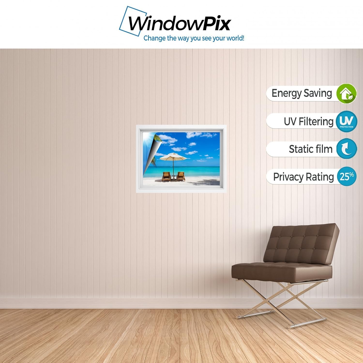 在庫有】 WindowPix 1310 剥がして貼る 静電気で貼り付く 紫外線保護 