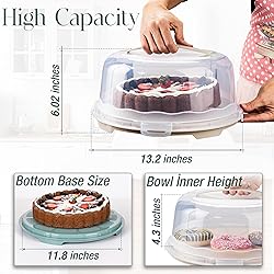 SECEL 13 Inch Cake Carrier With Lid And Handle