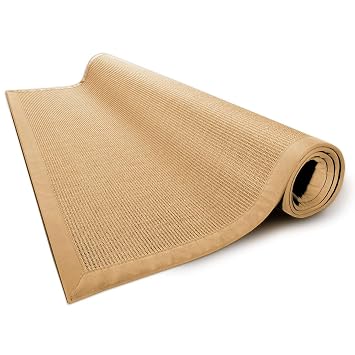 Amazon De Casa Pura Sisal Teppich Aus Naturfasern Mit Bordure