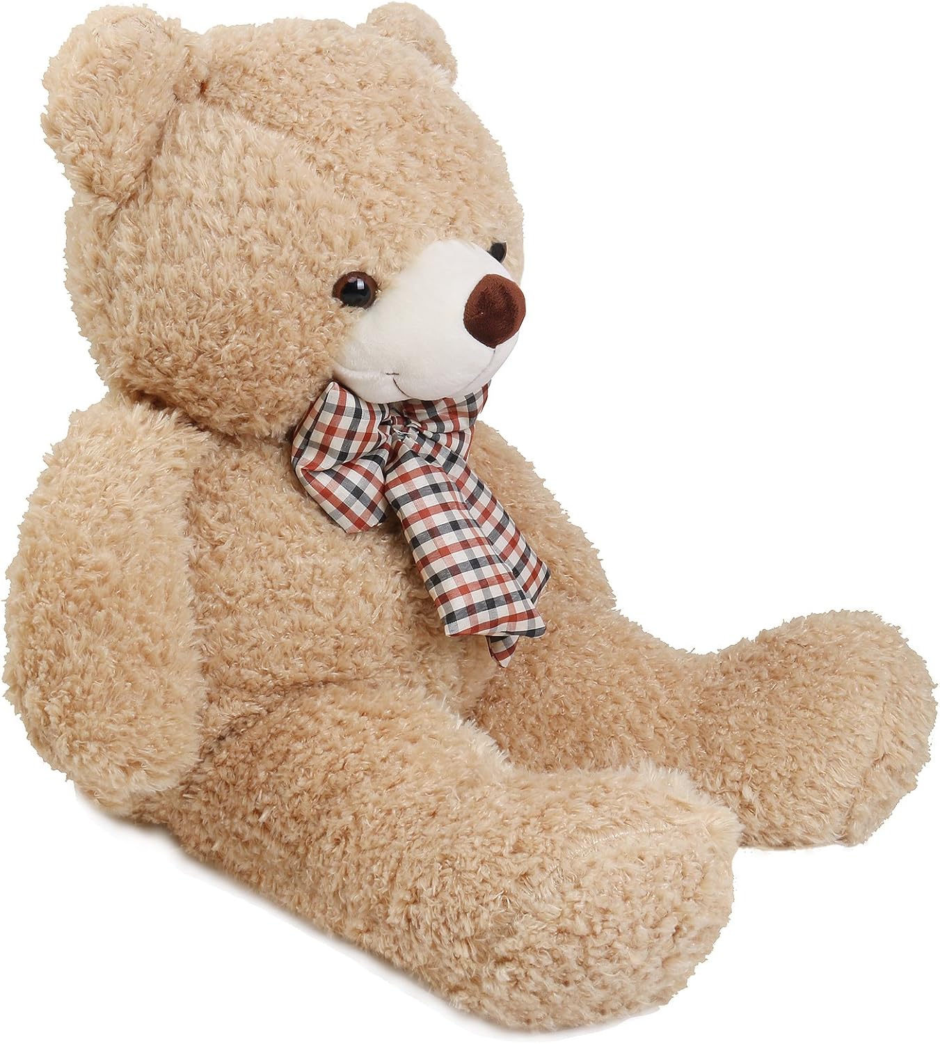 DOLDOA Big Teddy Bear Stuffed Animals Plush Toy for Girlfriend Children (32 inch, Tan): Toys & Games